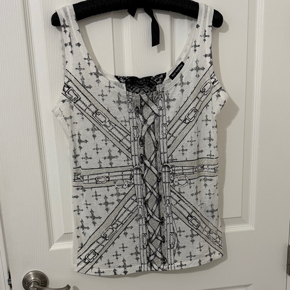 Royal Underground Monochrome Graphic Tank Top